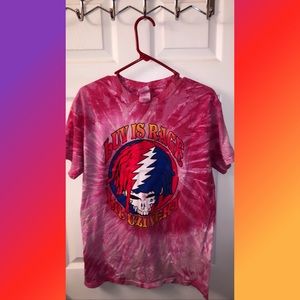 Exclusive vibrant Lil Uzi tie-dyed merch.